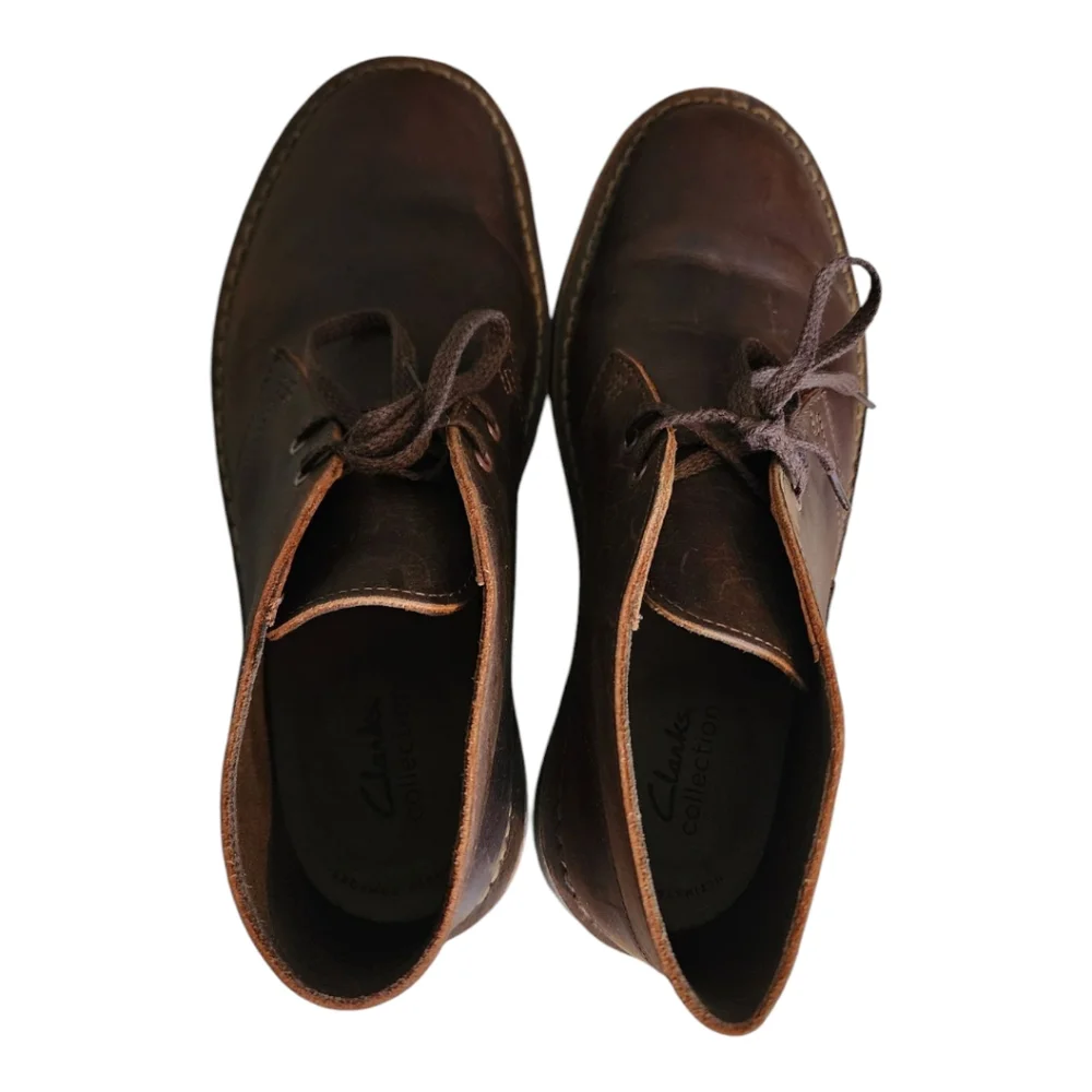 NWoT Clarks Men's‎ Brown Beeswax Leather Dessert Boots Size 8.5
